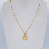Set Cadena Veneciana 1.8gr / 45cm / 0.4mm + Dije Espiritu Santo 0.5gr / 1.7cm Troquelado Oro Amarillo 18K (Oferta) $