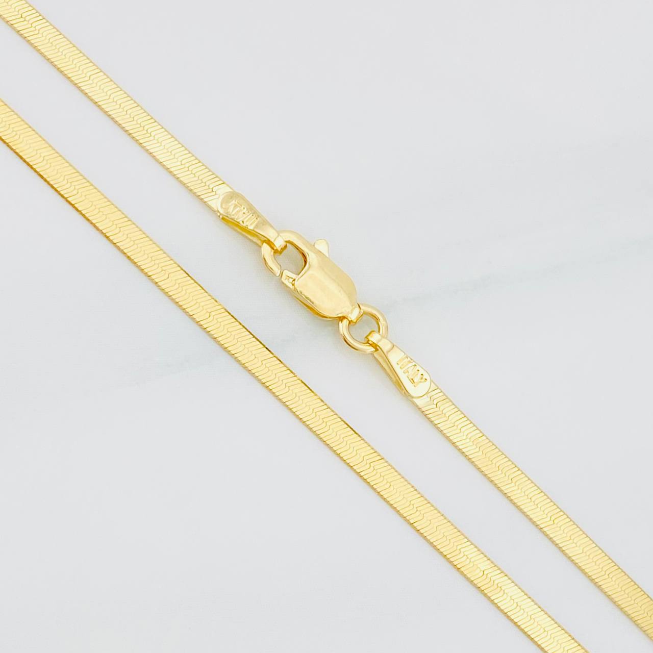 Cadena Espejo 3.2g / 40cm / 2.1mm Oro Amarillo 18K
