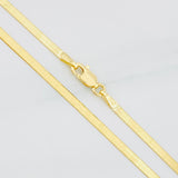 Cadena Espejo 3.2g / 40cm / 2.1mm Oro Amarillo 18K