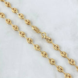 Cadena GC 8.95gr / 50cm / 4.1mm Diamantada Oro Amarillo 18K *