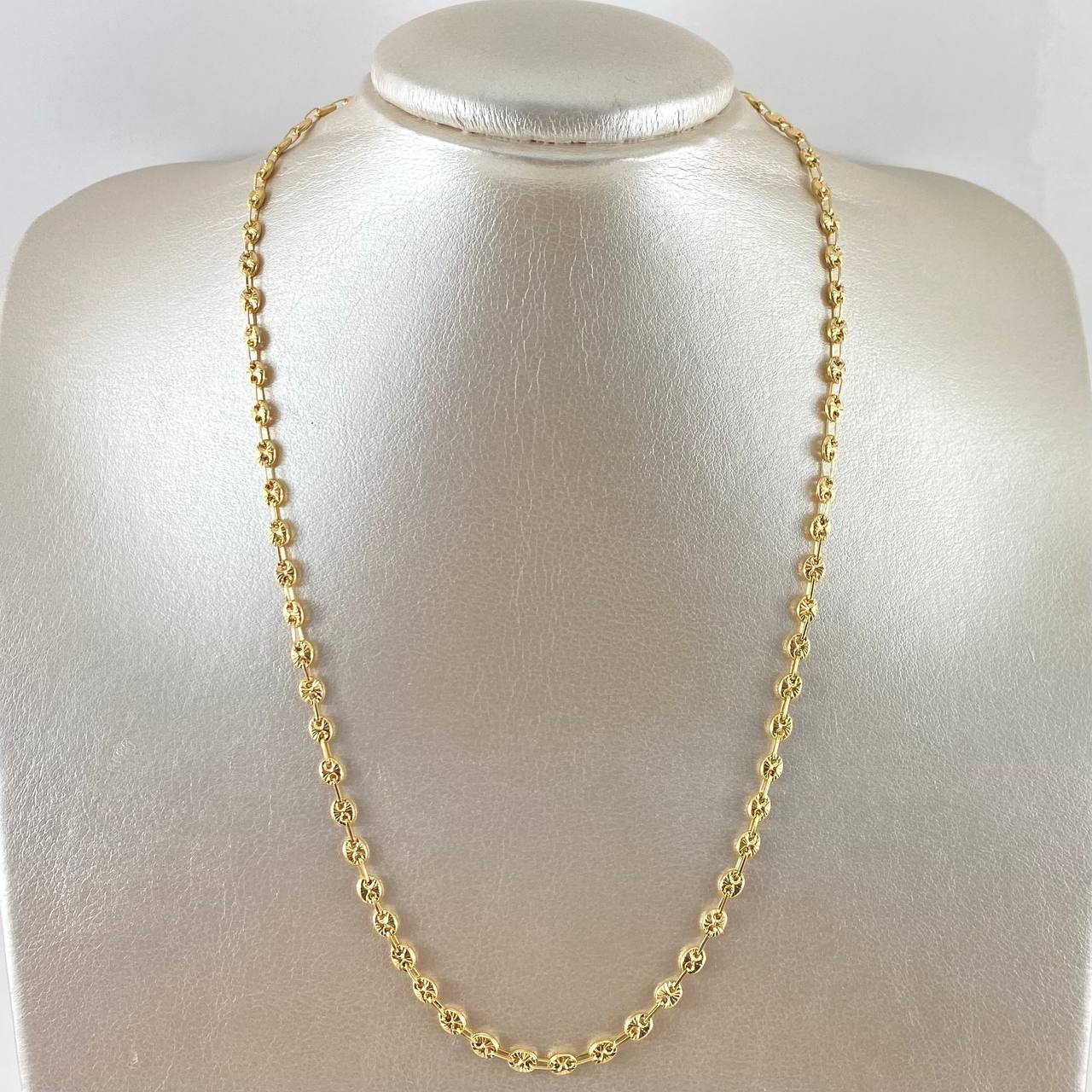 Cadena GC 10gr / 50cm / 4.8mm Diamantada Oro Amarillo 18K *