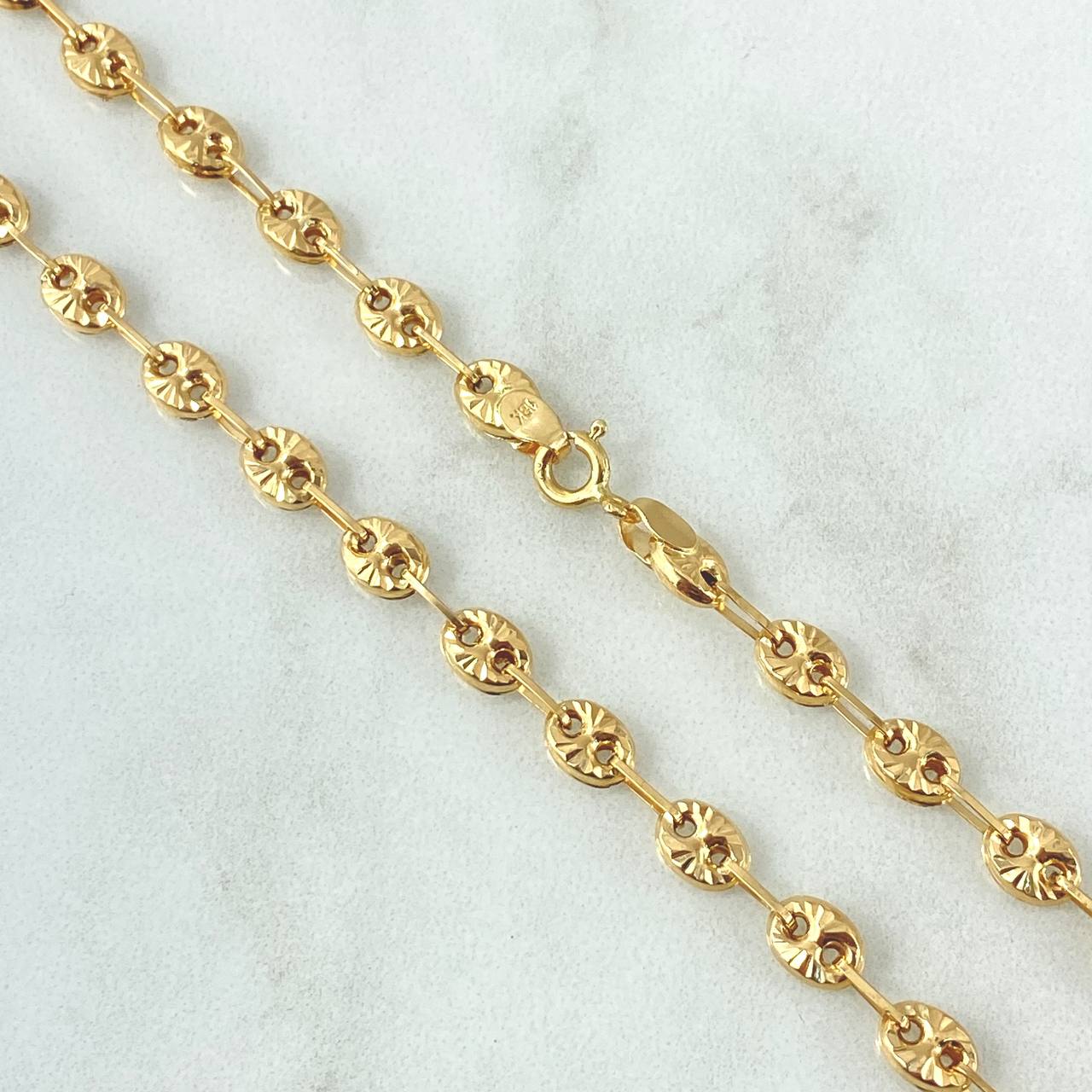 Cadena GC 9.3gr / 45cm / 4.7mm Diamantada Oro Amarillo 18K ©