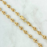 Cadena GC 12.15gr / 62.5cm / 4.7mm Diamantada Oro Amarillo 18K ©