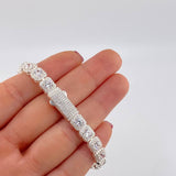 Pulso Tenis Cuadrado 18.1g / 18.7cm / 7mm Plata 925