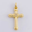 Dije Cruz Puntas Robustas 5.1g / 4cm Oro Amarillo 18K