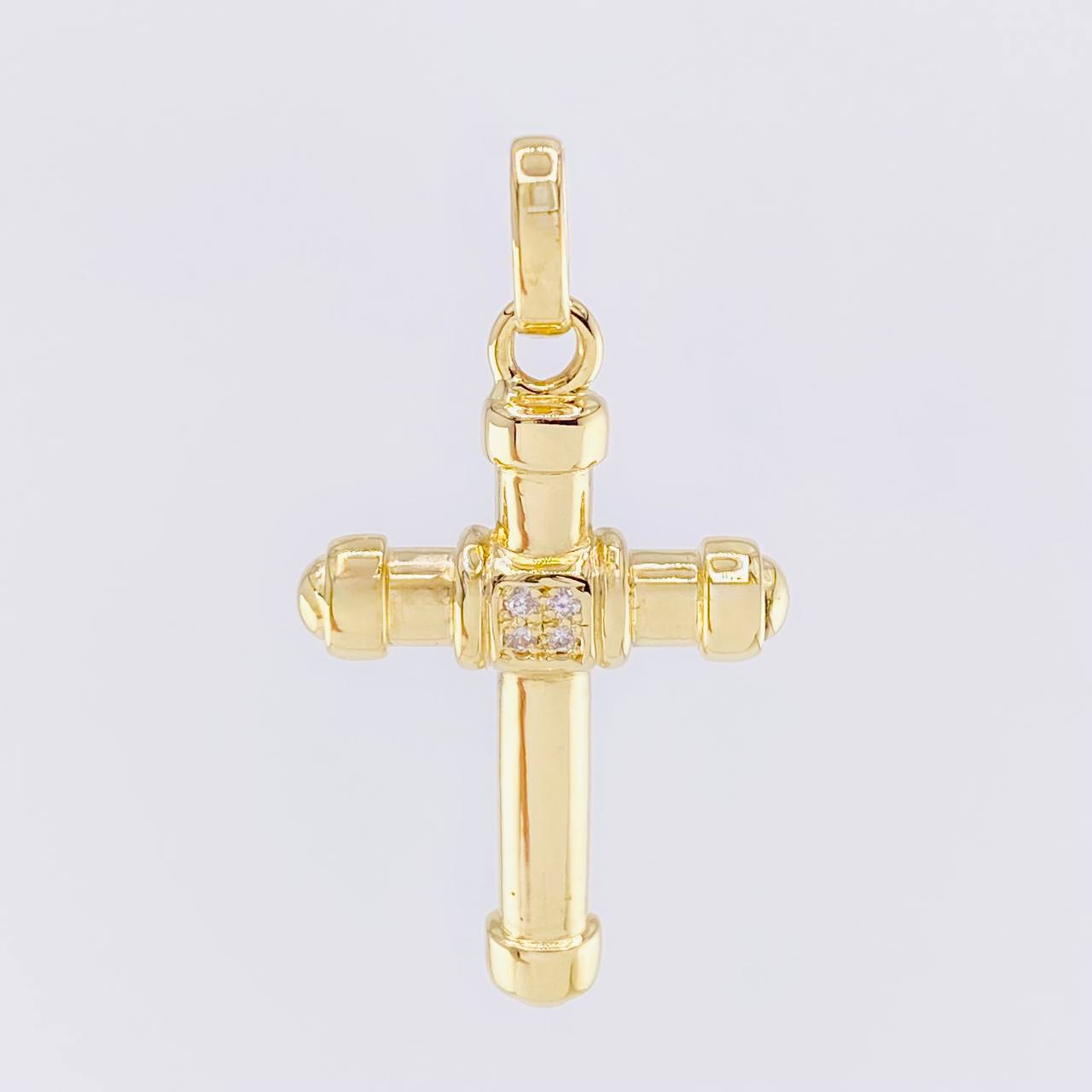 Dije Cruz Puntas Robustas 5.1g / 4cm Oro Amarillo 18K