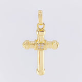 Dije Cruz Puntas Robustas 5.1g / 4cm Oro Amarillo 18K
