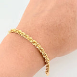 Pulso Lazo 4.65g / 19.2cm / 4.4mm Oro Amarillo 18K