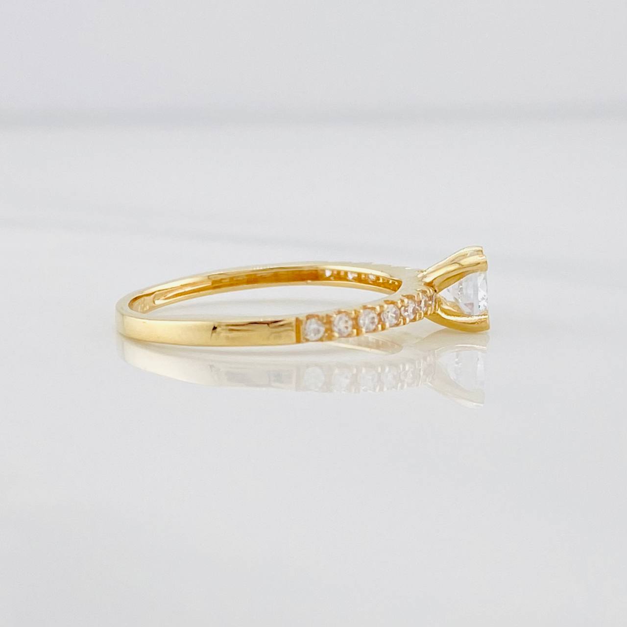 Anillo Solitario Churumbela 1.85g / T6 3/4 Oro Amarillo 18K