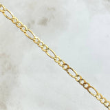 Pulso Figaro 2.55gr / 21cm / 4.5mm Oro Amarillo +1 18K