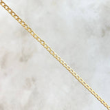 Pulso Cubano 1.15gr / 20cm / 2.4mm Oro Amarillo +1 18K *