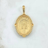 Dije Virgen Milagrosa 11.45gr/5cm Circones Blancos Oro Amarillo (Oferta)