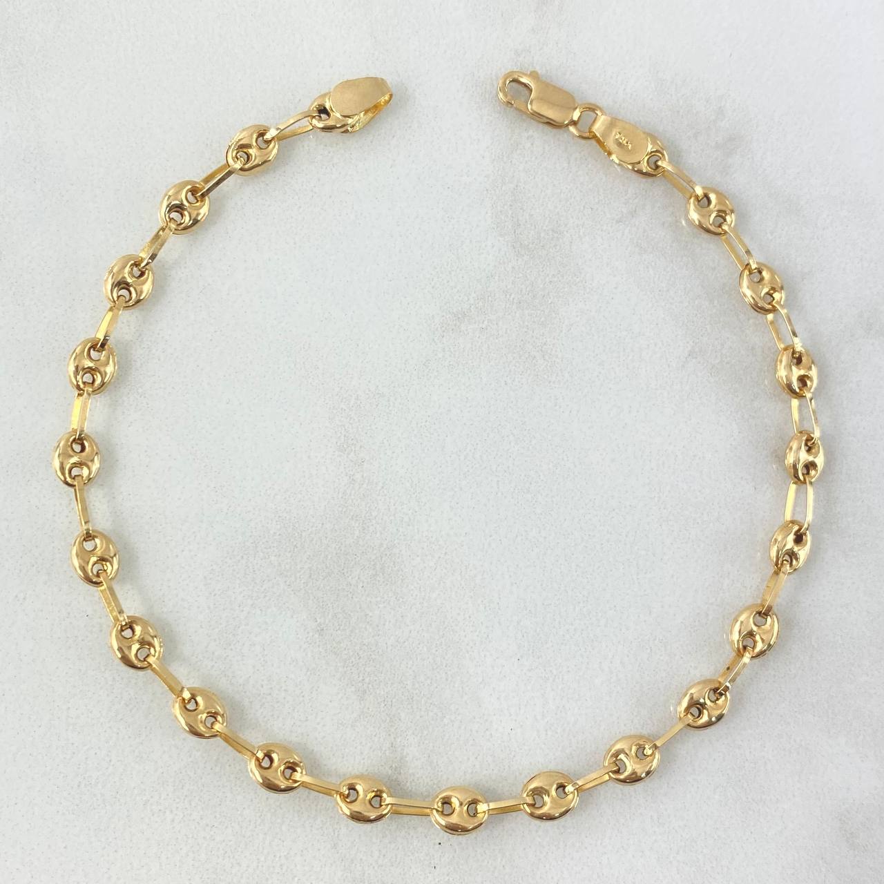 Pulso GC 2.85gr / 19cm / 3.4mm Liso Oro Amarillo 18K
