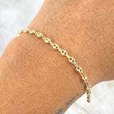 Pulso GC 2.8gr / 21.5cm / 3mm Liso Oro Amarillo 18K