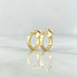 Candongas Tribal Punteado 0.85gr / 1.5cm / Oro Amarillo 18K