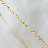Cadena Espiga 3.45gr / 45cm / 1.3mm Resina Negra Oro Amarillo Nac.Esp. 18K *