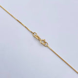 Set Cadena Veneciana 1.75gr / 45cm / 0.6mm + Dije Virgen Milagrosa 0.5gr / 1.8cm Troquelada  Oro Amarillo 18K (Oferta) &