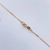 Set Cadena Escalera 1.4gr / 45.6cm / 1mm + Dije Libelula 0.4gr / 1.5cm Troquelado Oro Amarillo 18K (Oferta) &