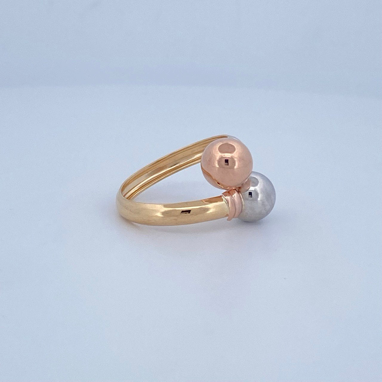 Anillo Tu y Yo 1.95gr / T6 3/4 / Oro 18K $