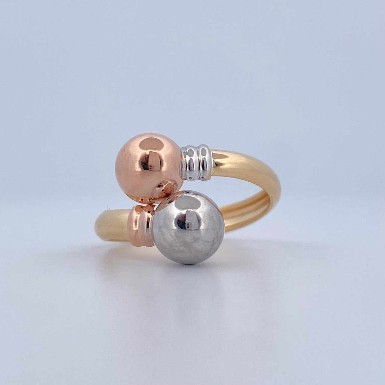 Anillo Tu y Yo 2gr / T7 1/2 / Oro 18K $
