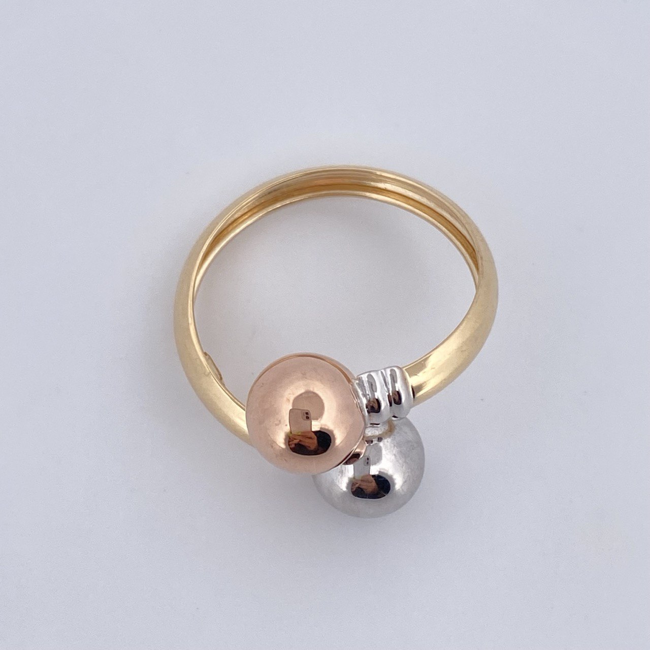 Anillo Tu y Yo 1.95gr / T6 3/4 / Oro 18K $