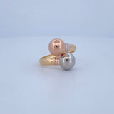 Anillo Tu y Yo 2.8gr / T7 3/4 / Oro 18K $