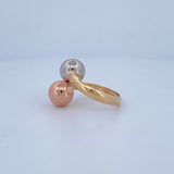 Anillo Tu y Yo 2.8gr / T7 3/4 / Oro 18K $