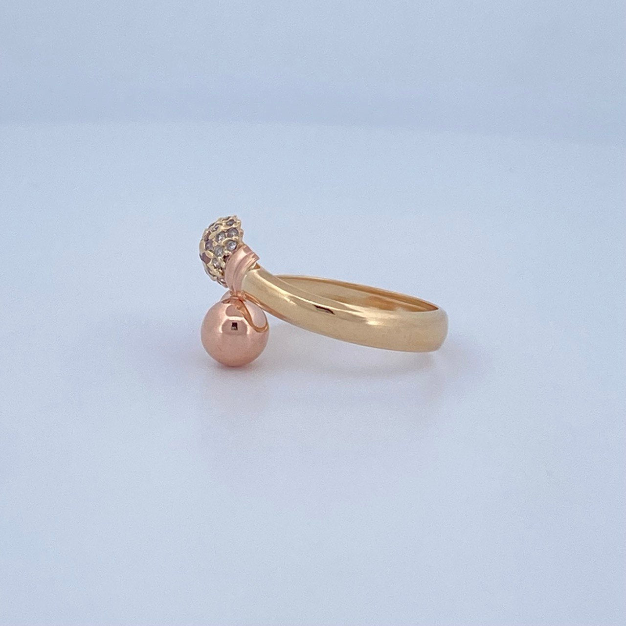 Anillo Tu y Yo 1.6gr / T6 1/4 / Oro 18K $