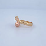 Anillo Tu y Yo 1.6gr / T6 1/4 / Oro 18K $