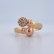 Anillo Tu y Yo 1.6gr / T6 1/4 / Oro 18K $