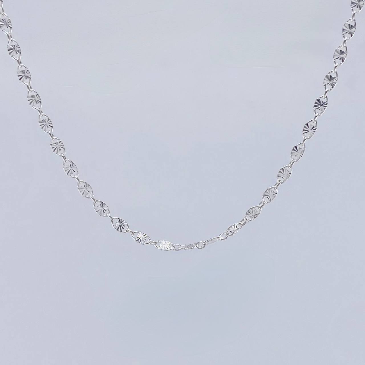 Cadena Plana Diamantada 3.1g / 51cm / 2.3mm Plata 925