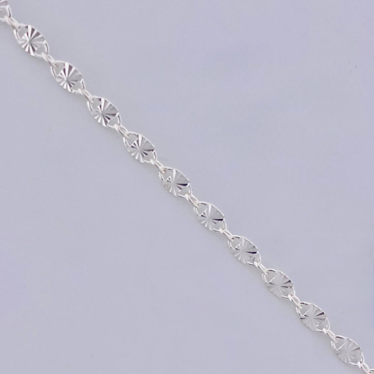 Cadena Plana Diamantada 3.05g / 50.2cm / 2.35mm Plata 925