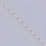 Cadena Plana Diamantada 3.05g / 50.2cm / 2.35mm Plata 925