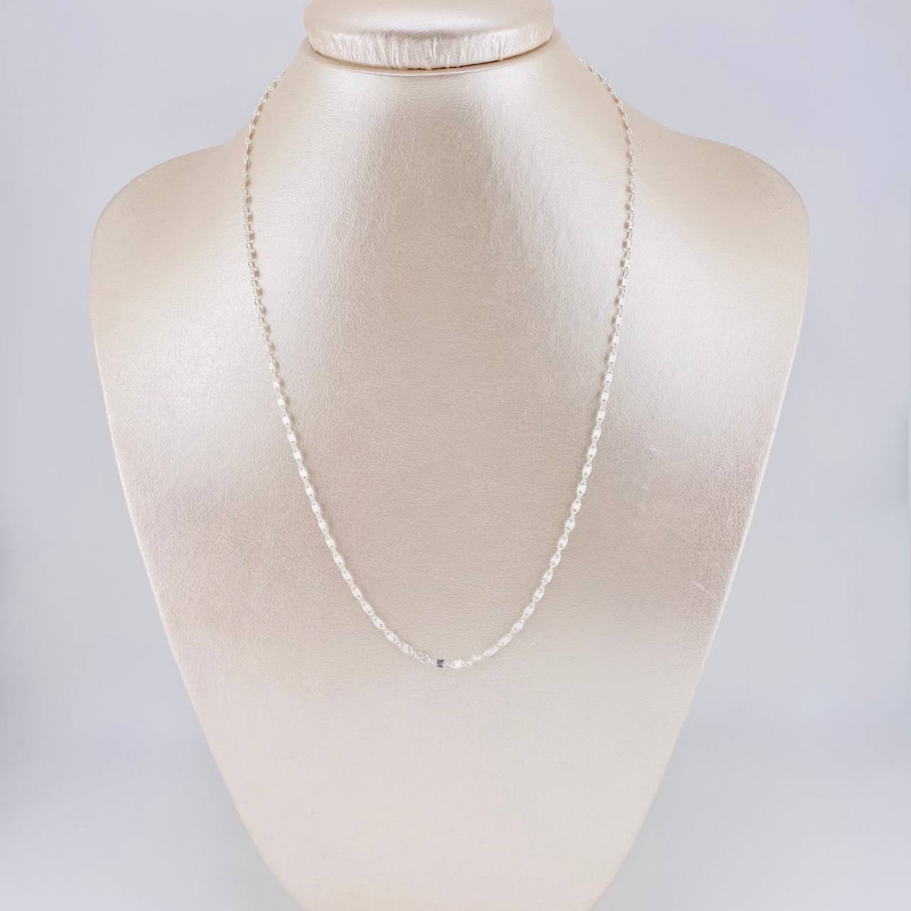 Cadena Plana Diamantada 3.1g / 51cm / 2.3mm Plata 925