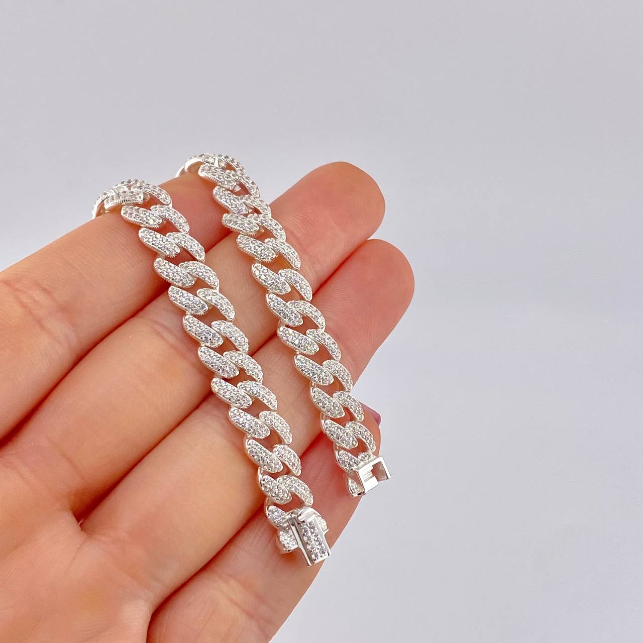 Pulso Cubano 19.45g / 21.2cm / 8.2mm Plata 925