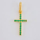 Dije Cruz Tupida 0.65g / 2.1cm Oro Amarillo 18K