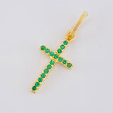 Dije Cruz Tupida 0.65g / 2.1cm Oro Amarillo 18K