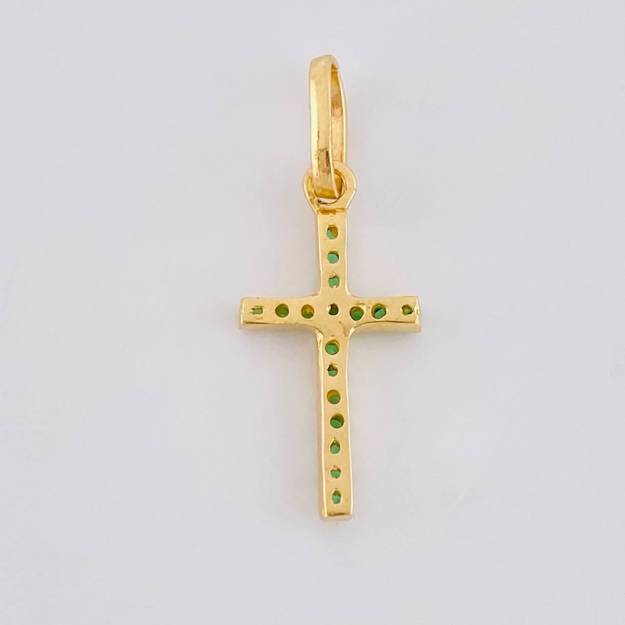 Dije Cruz Tupida 0.65g / 2.1cm Oro Amarillo 18K