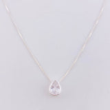 Cadena Veneciana Dije Gota 1.9g / 45.5cm / 0.75mm Plata 925
