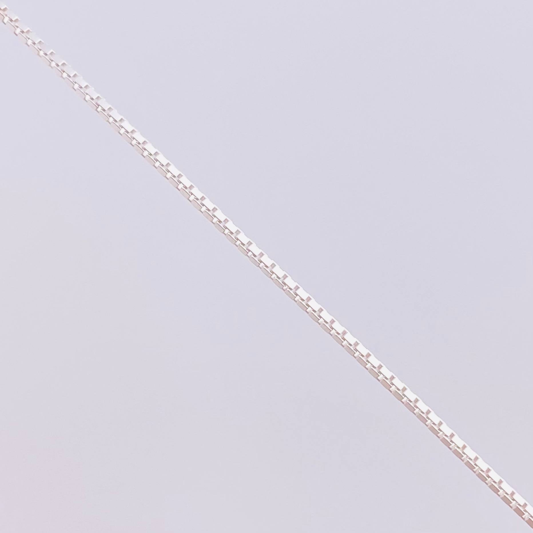 Cadena Veneciana Dije Gota 1.75g / 45.5cm / 0.75mm Plata 925