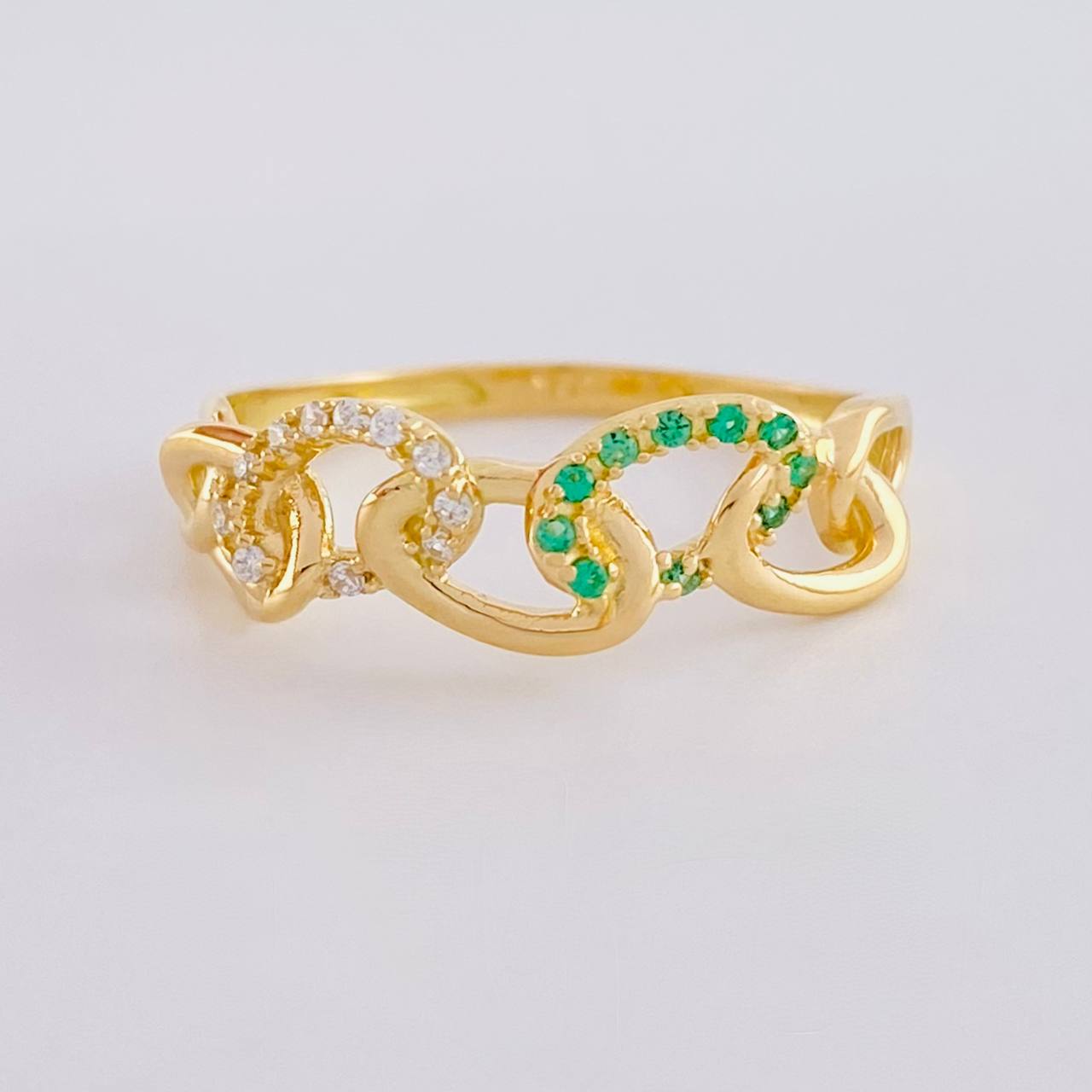 Anillo Nudo Cubano 2.5g / T8 Oro Amarillo 18K