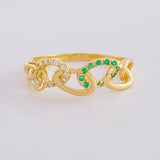 Anillo Nudo Cubano 2.5g / T8 Oro Amarillo 18K
