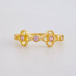 Anillo Trebol Silueta 2.05g / T7 1/2 Oro Amarillo 18K
