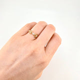 Anillo Trebol Silueta 1.85g / T6 Oro Amarillo 18K