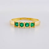 Anillo Churumbela Cuadrada 2.05g / T7 Oro Amarillo 18K