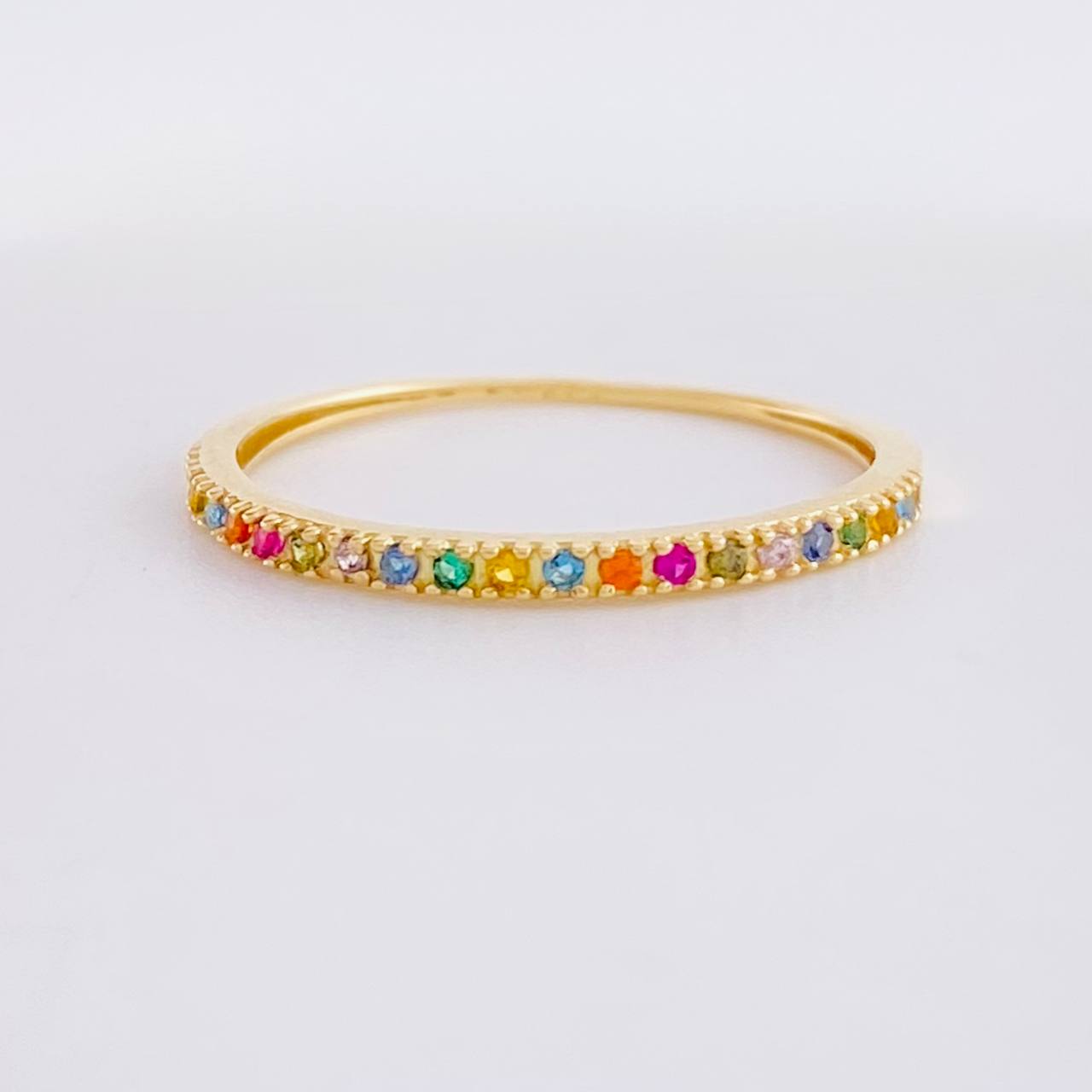 Anillo Media Churumbela 1.05g / T8 Oro Amarillo 18K