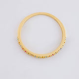 Anillo Media Churumbela 1.05g / T8 Oro Amarillo 18K