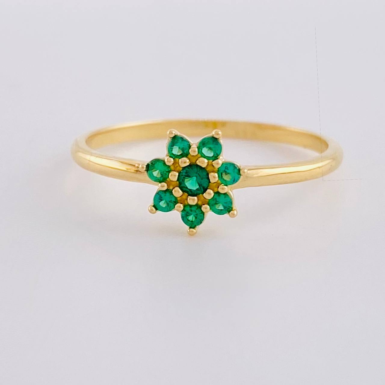 Anillo Flor Septima 1.45g / T6 Oro Amarillo 18K
