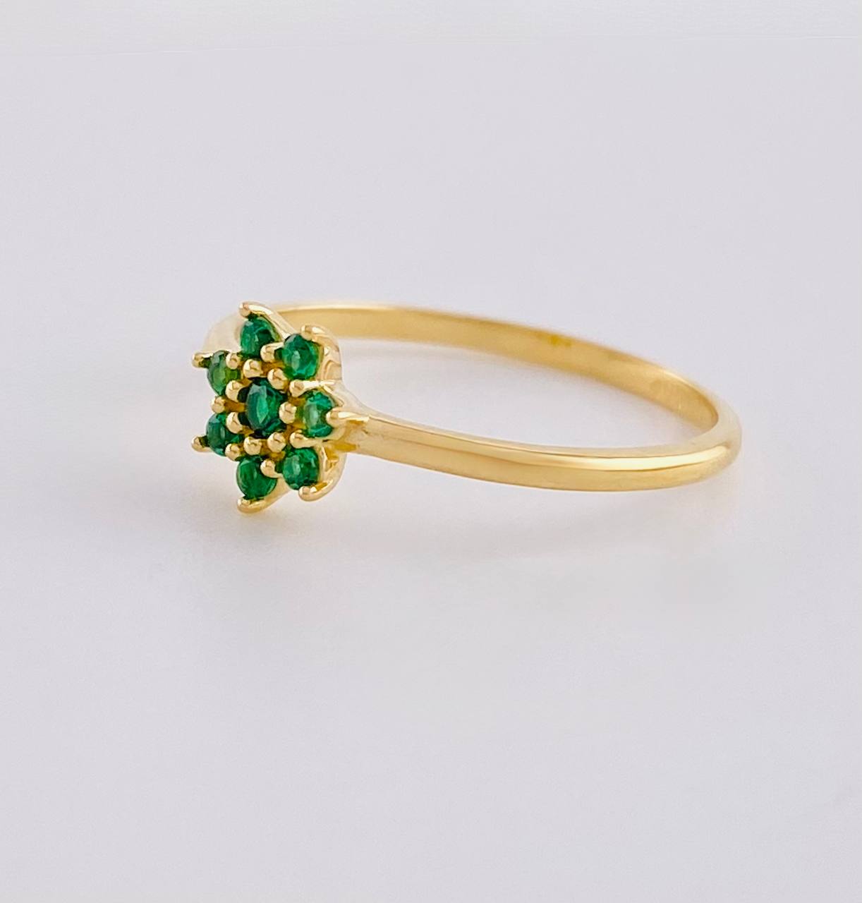 Anillo Flor Septima 1.45g / T6 Oro Amarillo 18K
