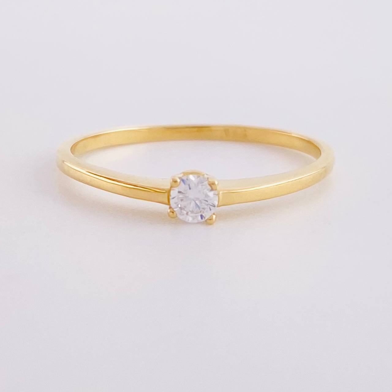 Anillo Solitario 1.25g / T6 1/4 Oro Amarillo 18K